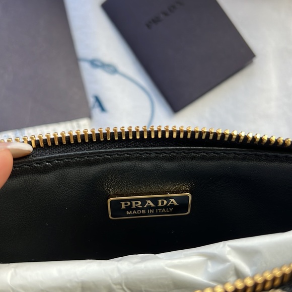 Prada Symbole leather and fabric mini bag - Picture 15 of 17